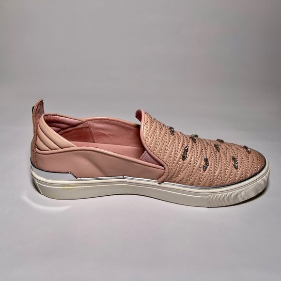 The WISHBONE Collection by Browns Shoes | Lia Pink Slip-On Loafers - Picture 3 of 9